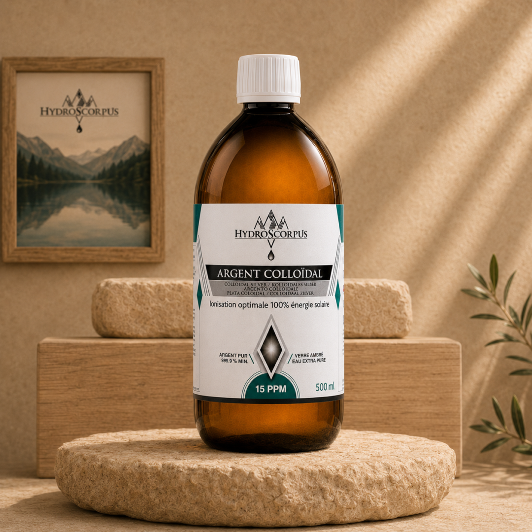 Bouteille d’argent colloïdal 15PPM